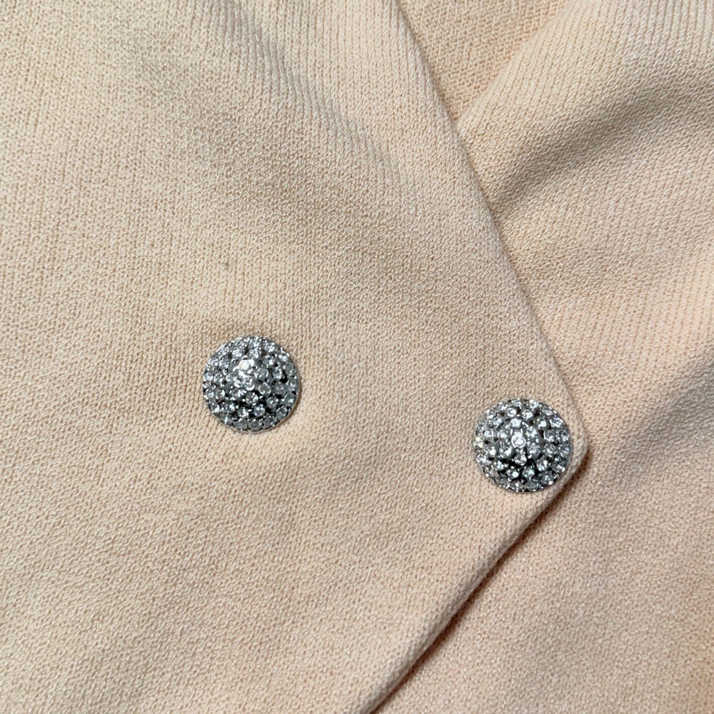 Vintage St. John Evening By Marie Gray Women's Cream Knit Blazer - Picture 7 of 9
